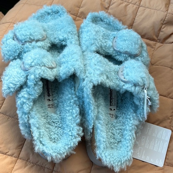 Birkenstock Arizona Big Buckle Shearling Size 7 NWT - Picture 9 of 16